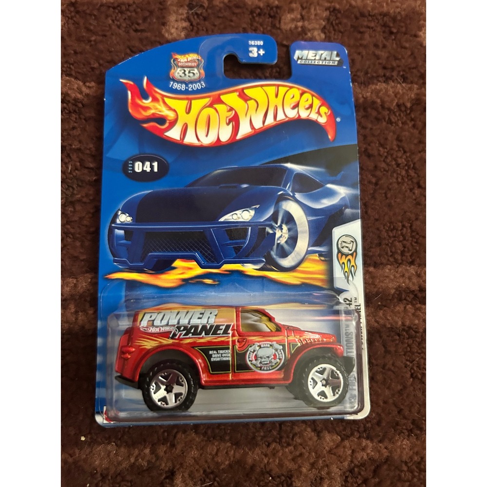 Hot Wheels 2003 First Editions Power Panel Red Flame Truck 29/42‎ 56380 041